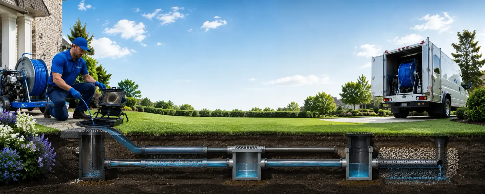 Outdoor drain cleaning information for Pringle, SD